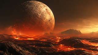 Quand la Lune était géante dans le ciel, elle aurait maintenu la Terre en enfer… et préparé la vie