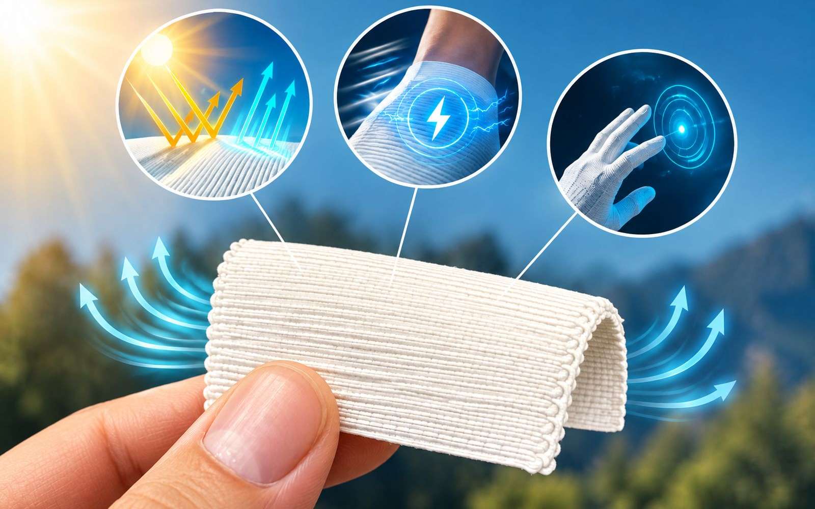 Ce nouveau tissu transforme vos mouvements en électricité tout en vous rafraîchissant jusqu'à 6 °C !