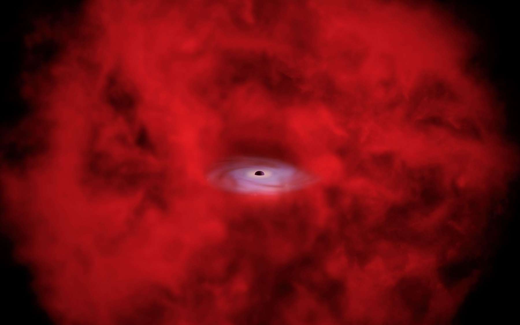 Le télescope James-Webb vient peut-être d'observer la naissance d'un mystérieux « petit point rouge »