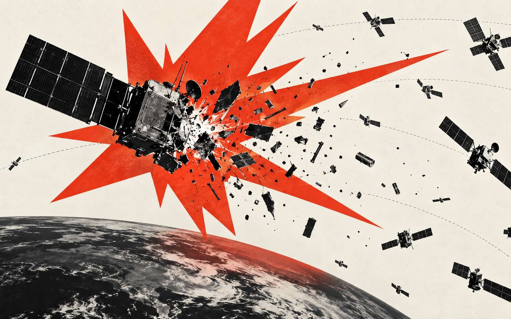Un satellite espion américain vient d’exploser autour de la Terre et menace plus de 400 satellites avec ses débris !