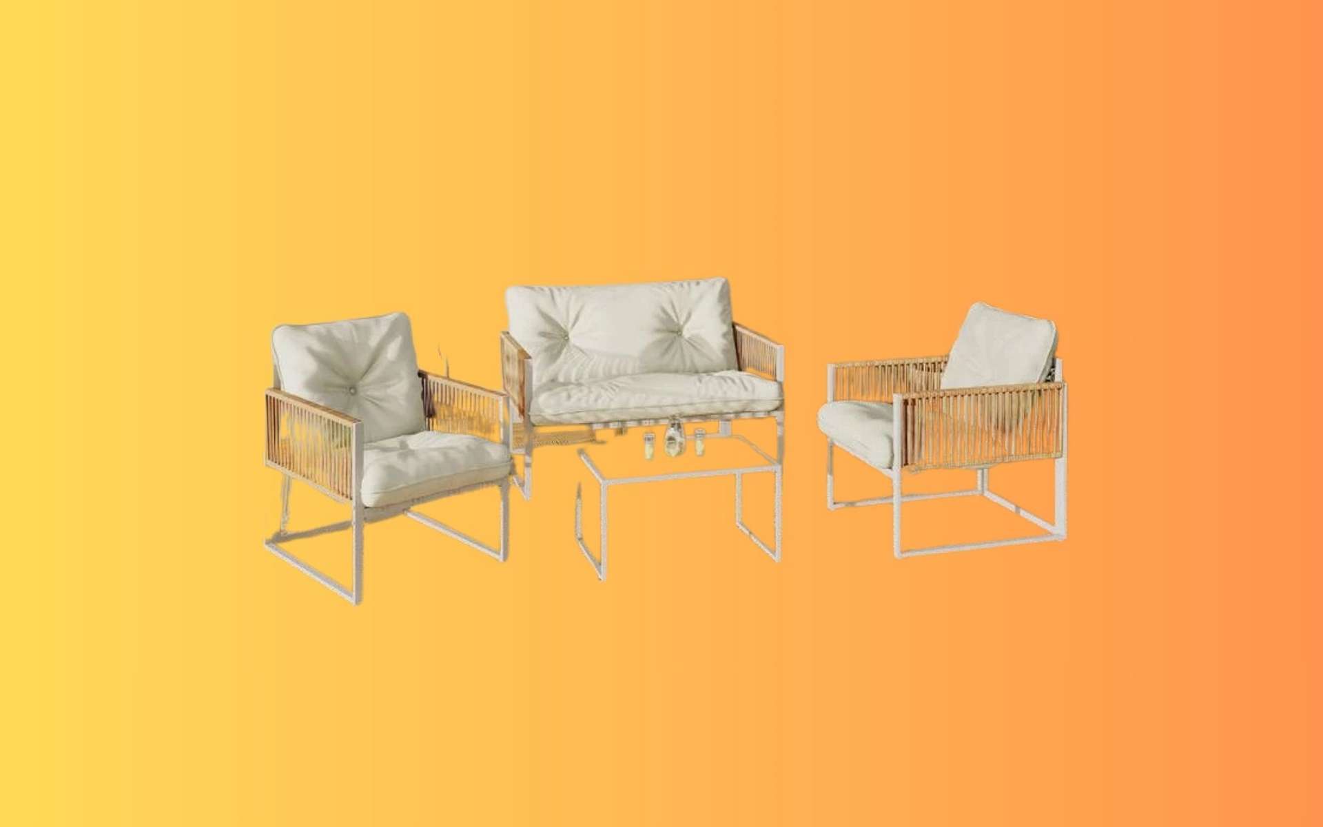 À ce prix-là, ce salon de jardin 4 places risque de ne pas rester longtemps disponible