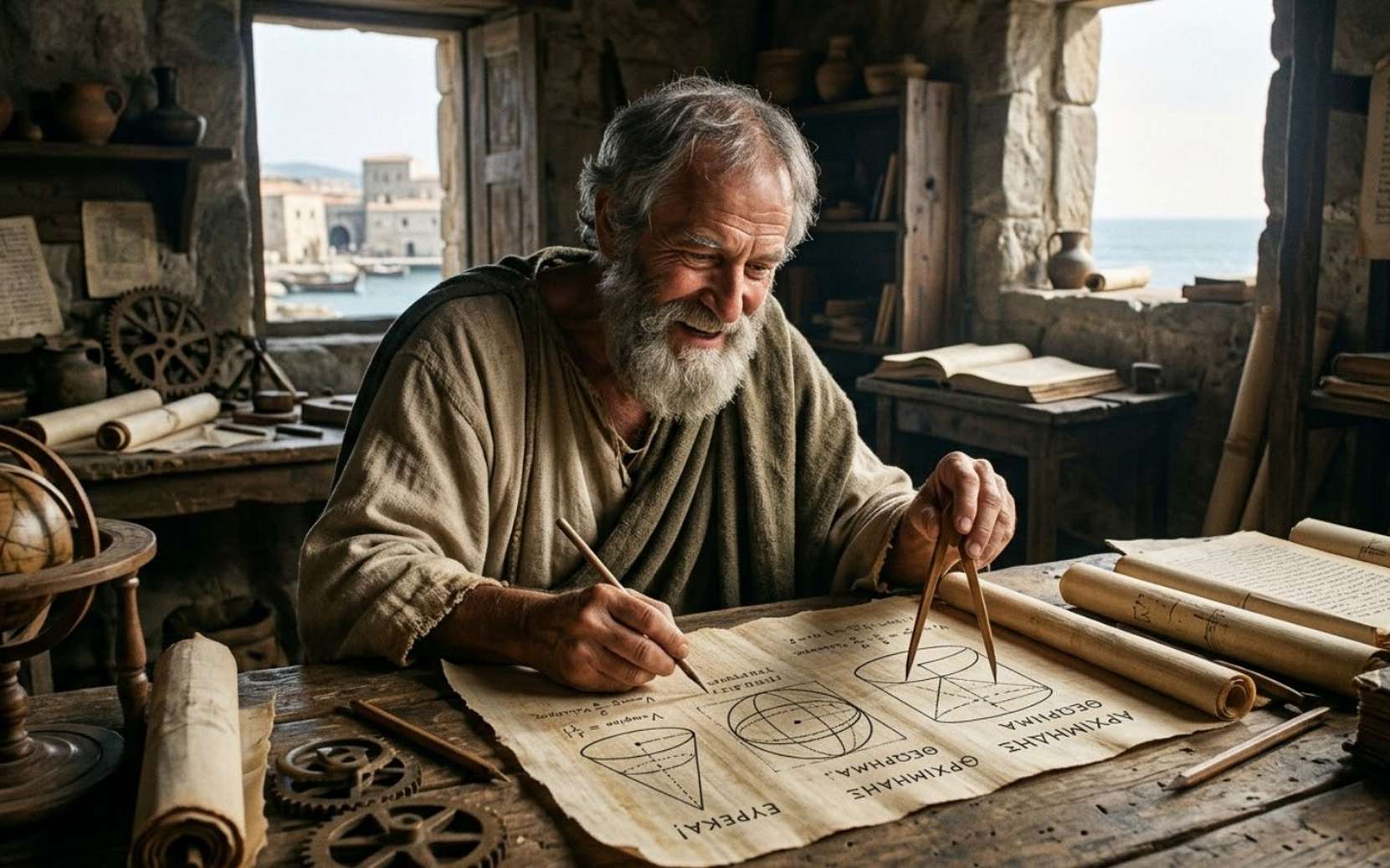 Cette page d’Archimède avait disparu depuis des siècles… elle vient d’être retrouvée en France