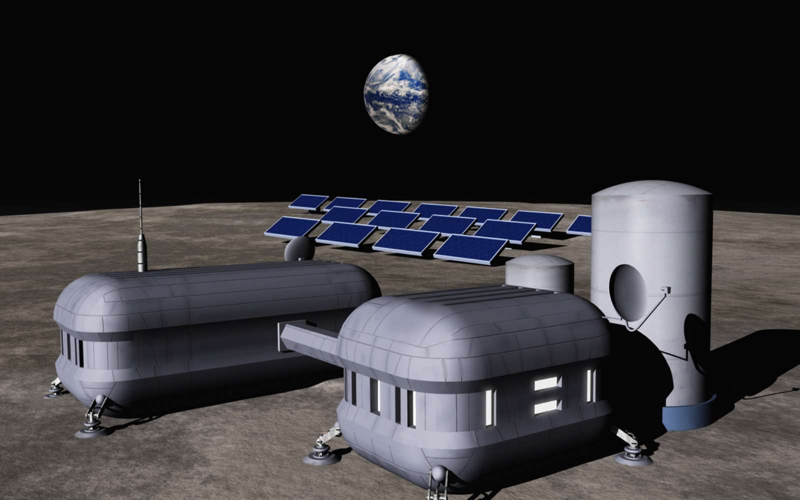 Une « tour » de panneaux solaires va enfin alimenter une base lunaire
