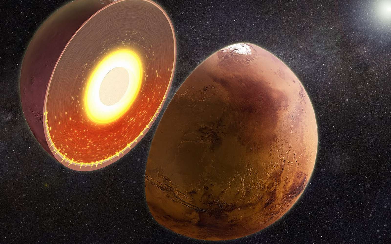 L'étrange visage de Mars enfin expliqué ? Une différence de température colossale se cache en profondeur !