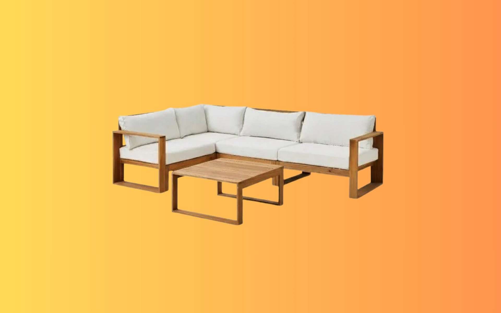 À ce prix, ce salon de jardin d'angle modulable risque de ne pas rester longtemps en stock