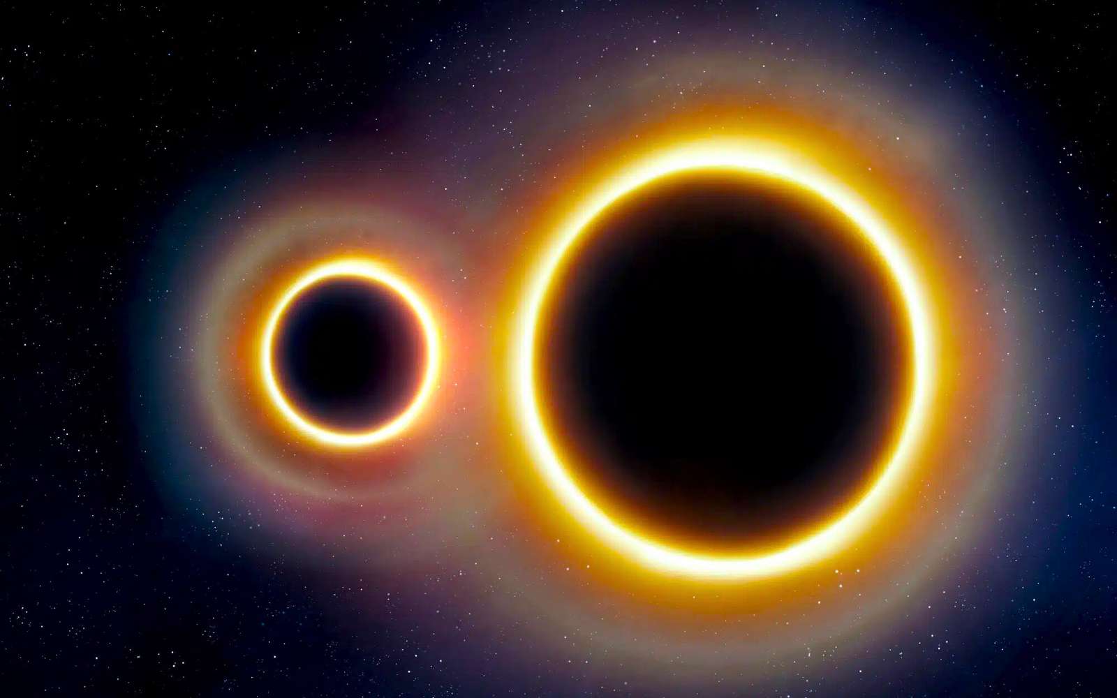 C’est historique : deux trous noirs viennent d’être photographiés ensemble pour la première fois