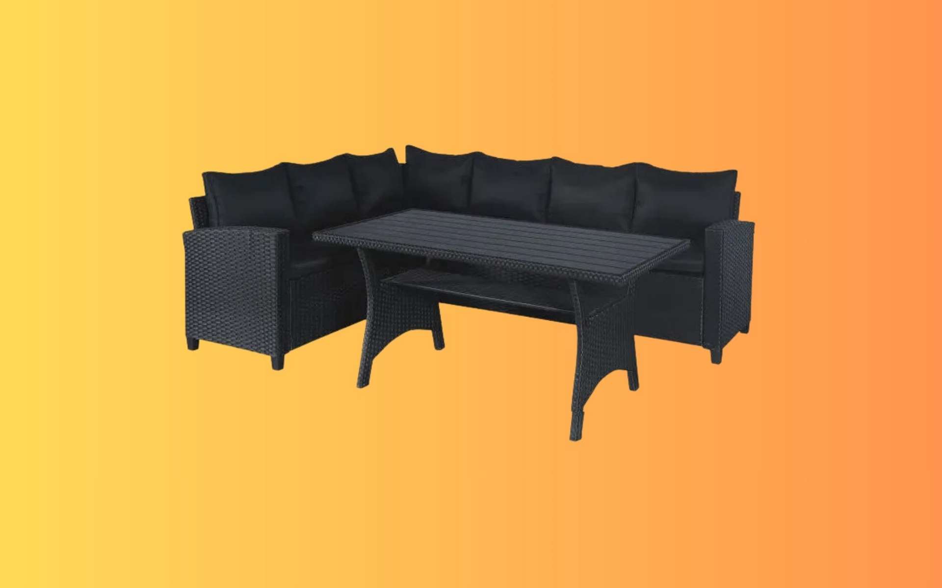 Ce salon de jardin moderne profite d’une remise intéressante pour préparer la saison estivale