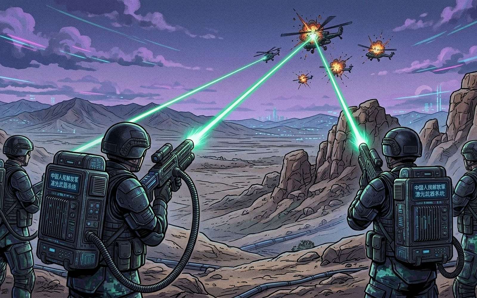 Ce n'est plus seulement de la science-fiction : la Chine dévoile un laser portable anti-drones pour ses soldats