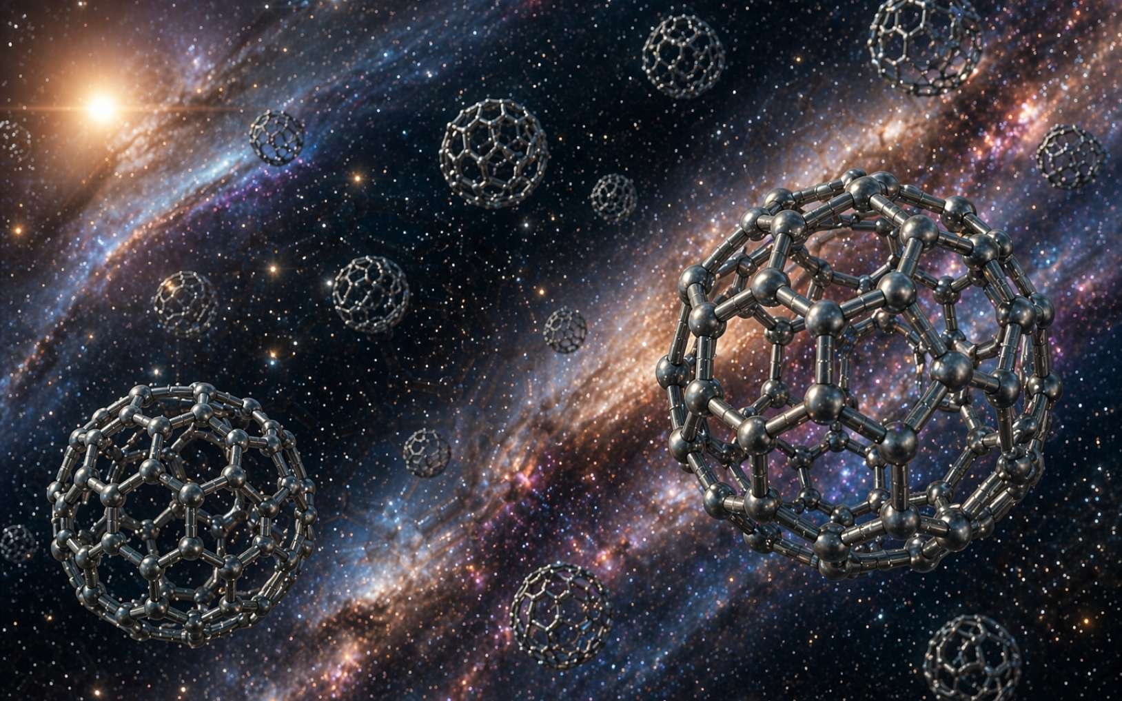 Le télescope James-Webb observe une nébuleuse fascinante où brillent les mythiques molécules en forme de ballon de football