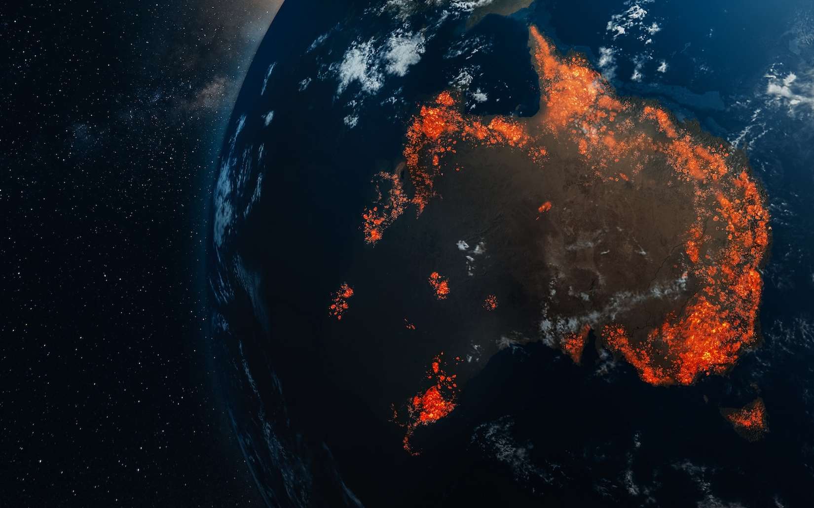 L'image qui a stupéfié le monde : derrière ce paysage irréel, 24 millions d'hectares sont partis en fumée