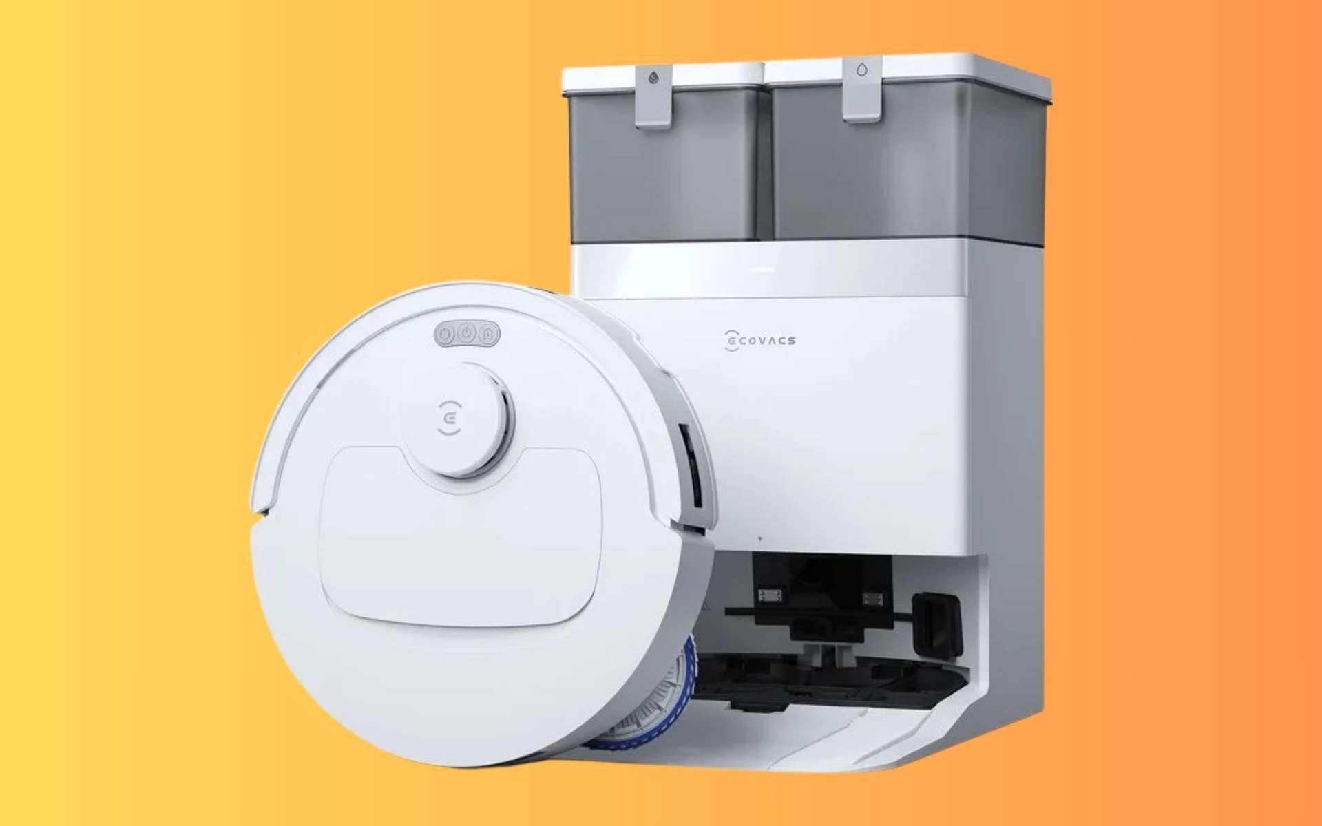 Cet aspirateur robot laveur Ecovacs à 25 000 Pa prend une claque monumentale sur son prix