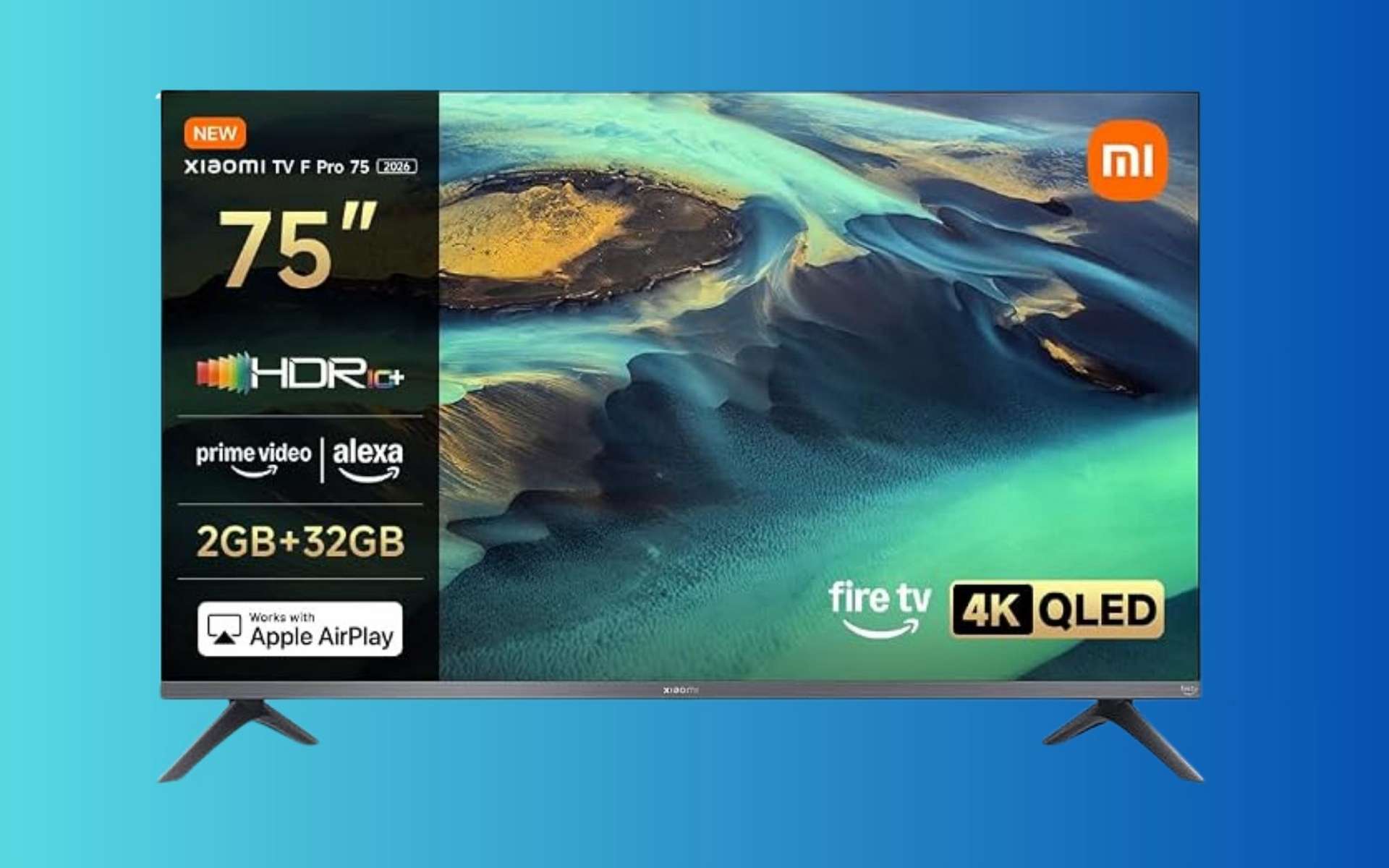 189 cm de QLED 4K pour 509 ¬ : Amazon baisse le prix de cette Smart TV Xiaomi ultra moderne