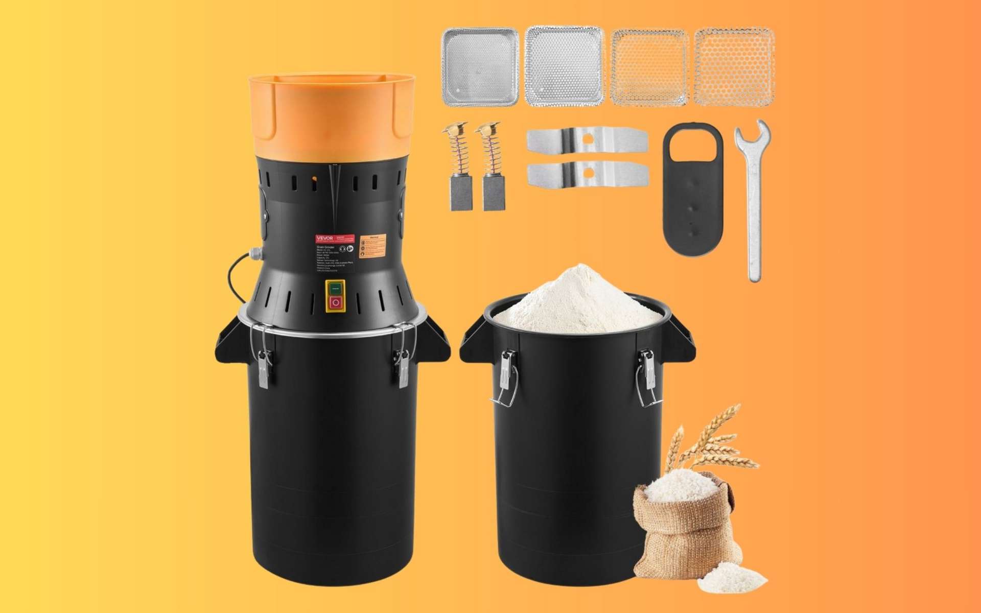 Farine, café, épices : VEVOR casse le prix de son moulin à grain électrique (-25 %)