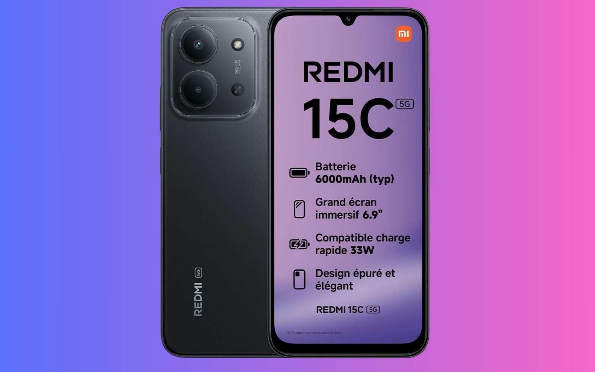 Xiaomi Redmi 15C : ce smartphone voit son prix chuter pour le Black Friday sur Amazon