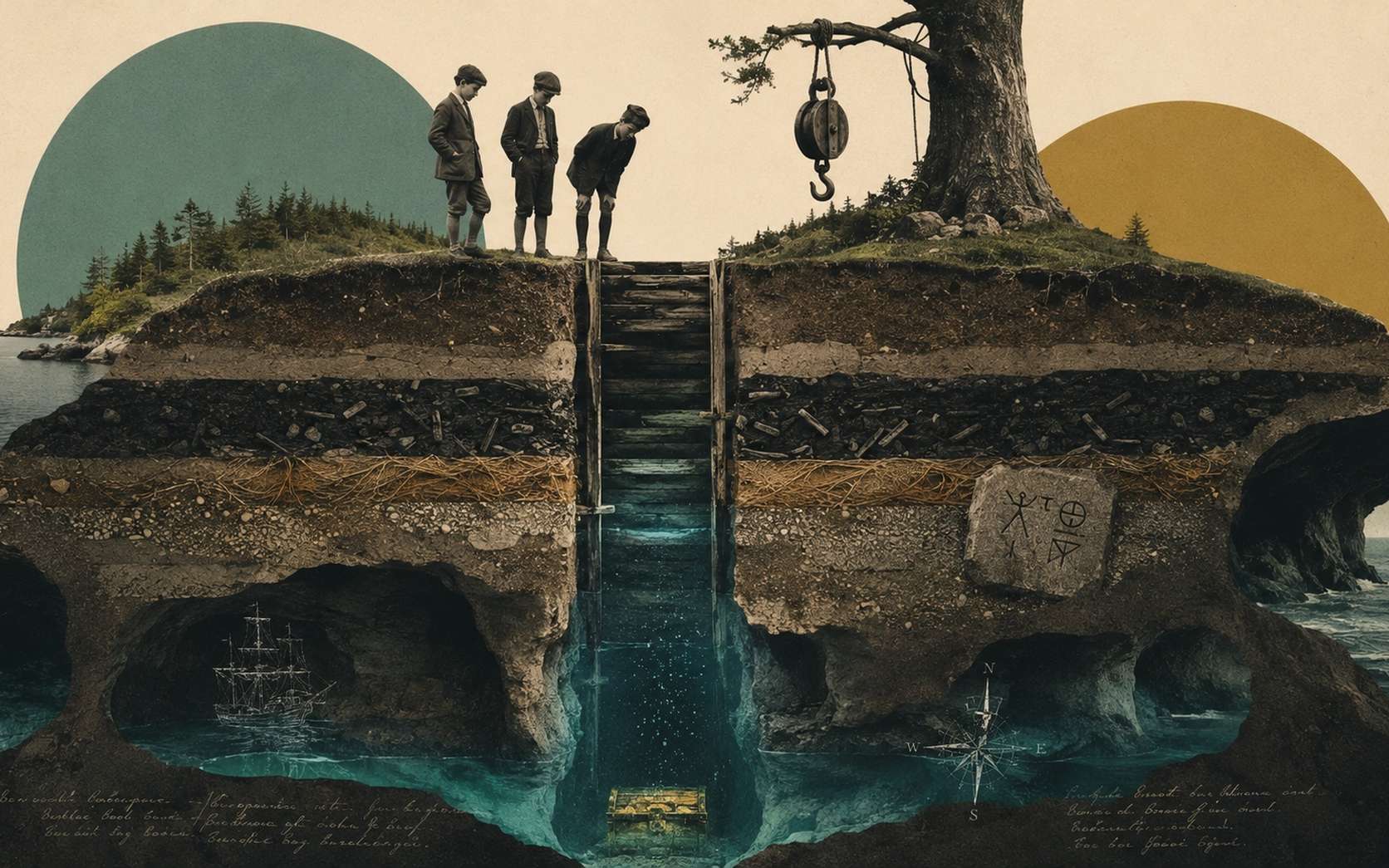 Un trésor de pirate fabuleux, tunnels noyés, morts inexpliquées : le mystère d'Oak Island résiste toujours