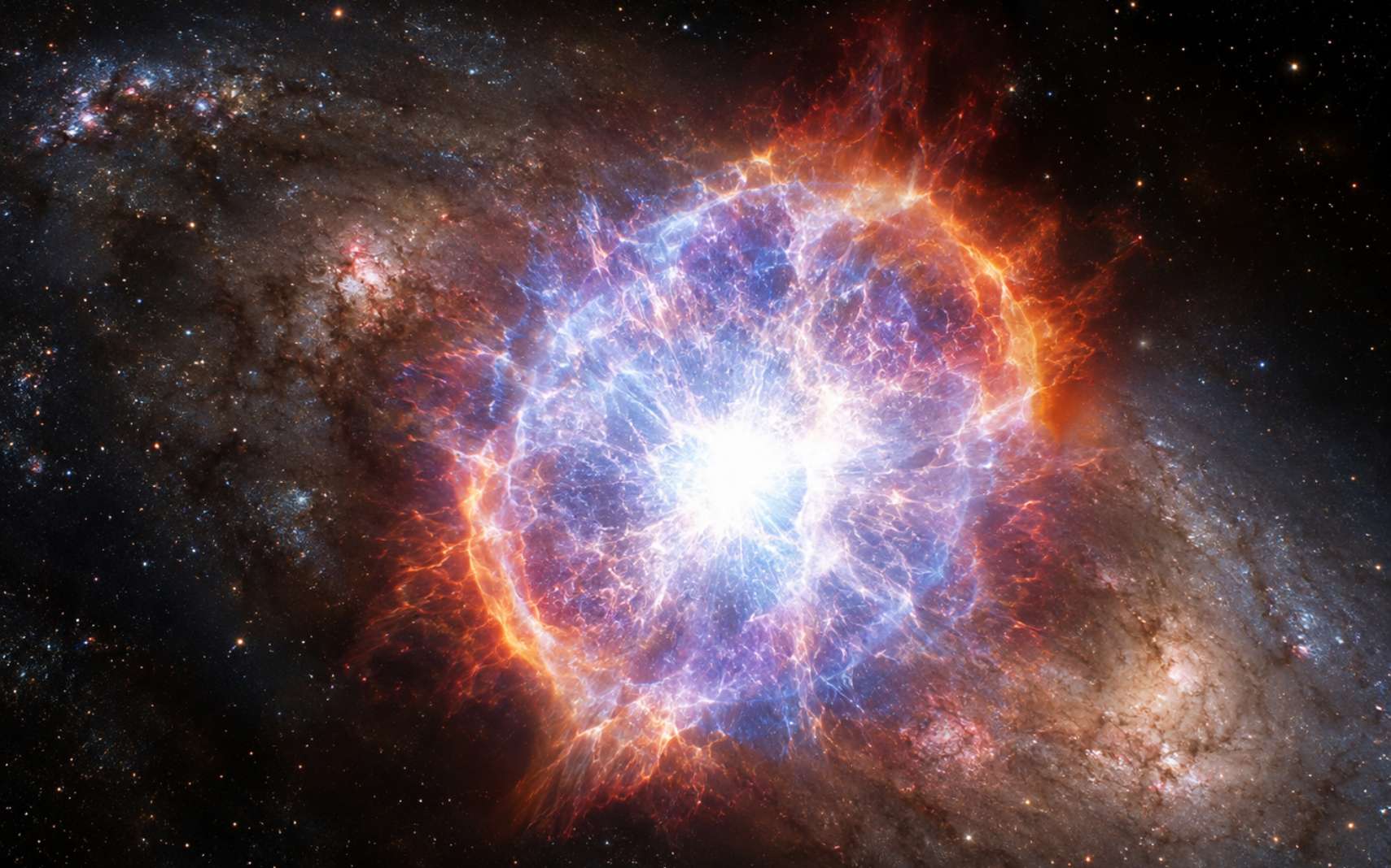 Une étrange supernova a mis à nu les couches d'une étoile, révélant un secret caché