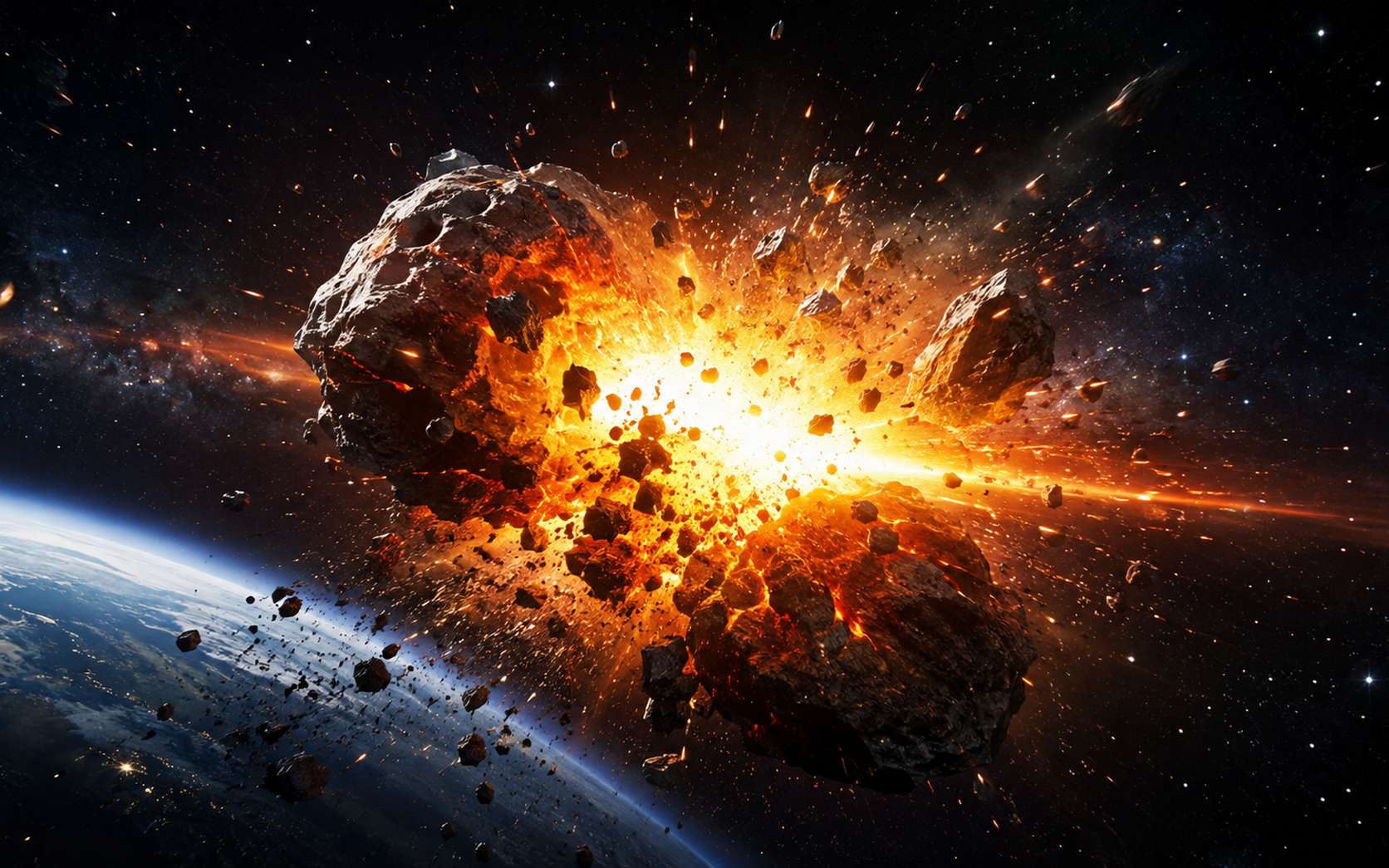 Faire exploser une bombe nucléaire près d'un astéroïde : les simulations révèlent un effet inattendu