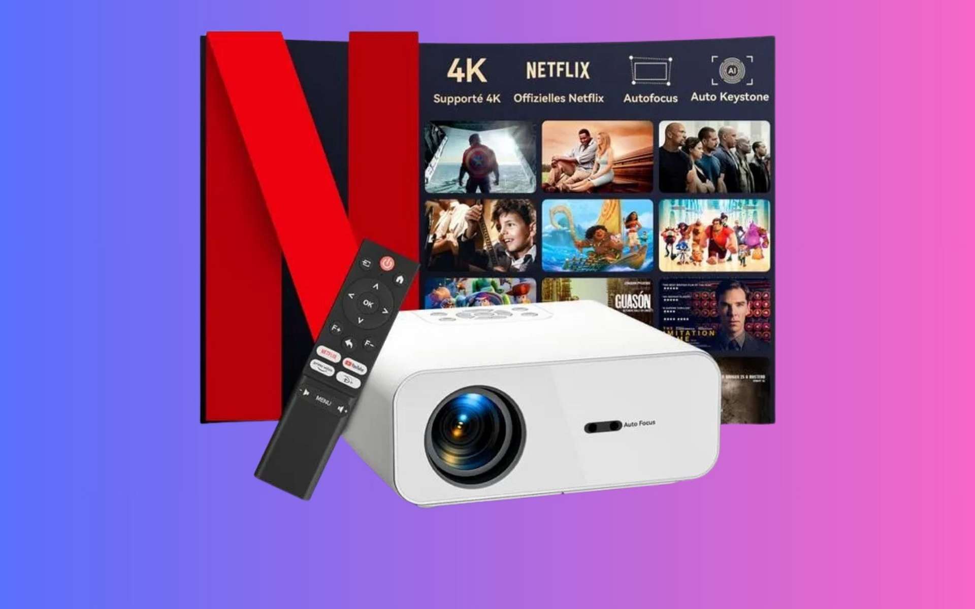 Bon plan Cdiscount : le vidéoprojecteur 4K Zoomcat C12CNEW chute de plus de 100 €