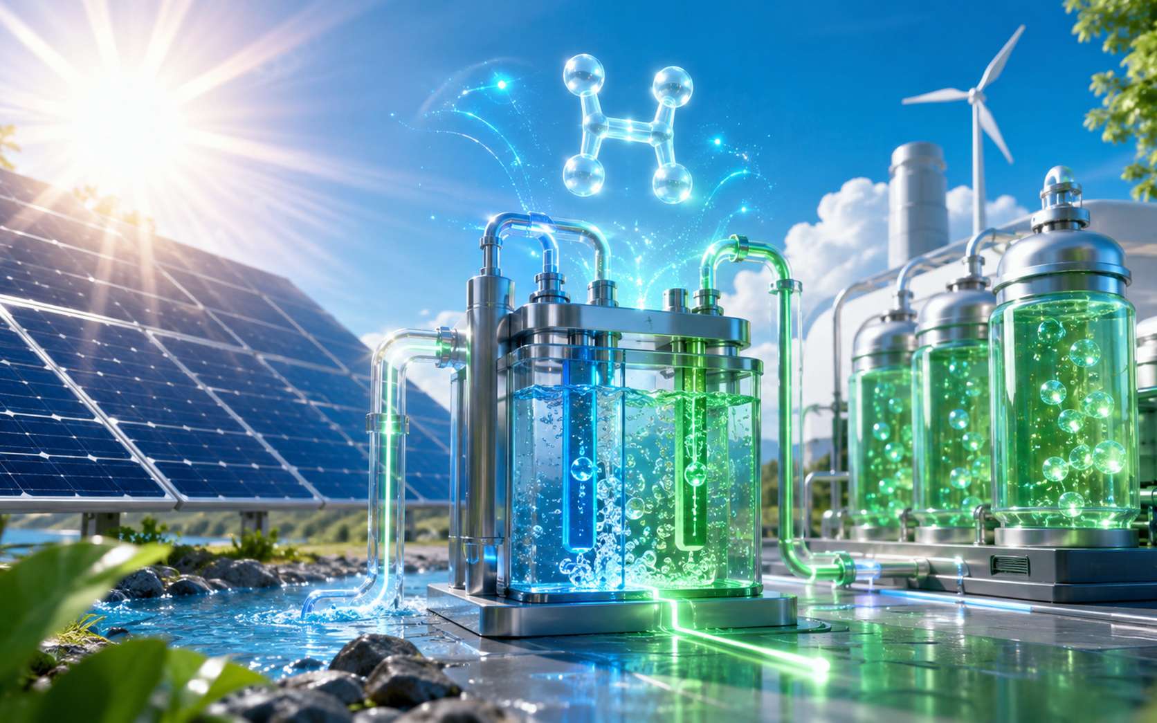 Hydrogène vert : un panneau révolutionnaire promet une avancée majeure