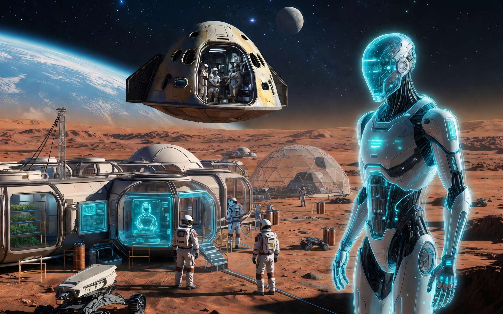 Une nouvelle ère commence : comment l'IA s'apprête à rendre la vie possible sur la Lune et Mars