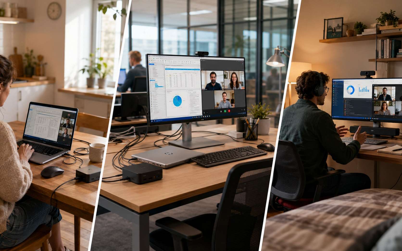 Un PC, plusieurs bureaux : les astuces pour simplifier vraiment le travail hybride