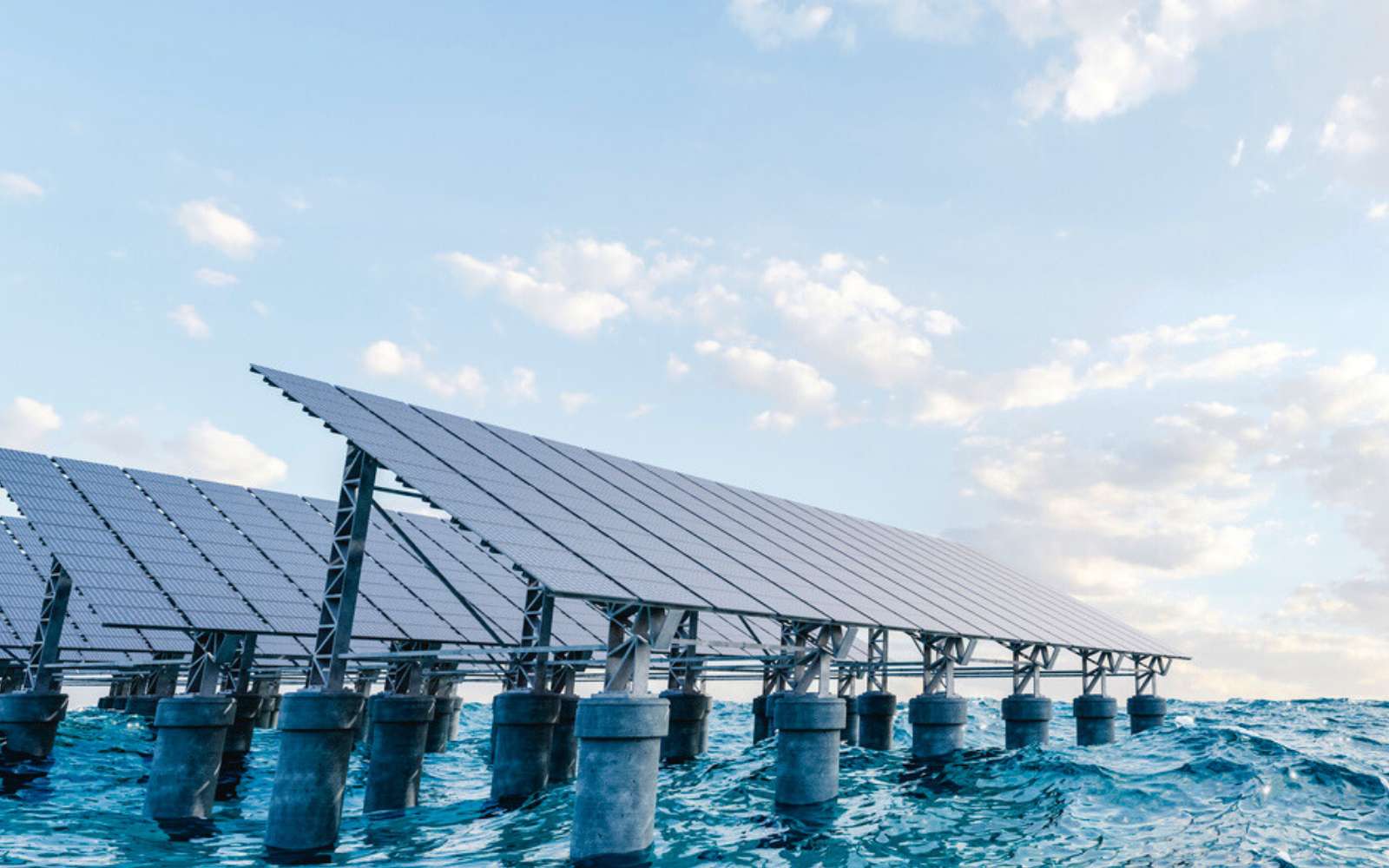 Solaire en pleine mer : la Chine teste une plateforme géante anti-vagues