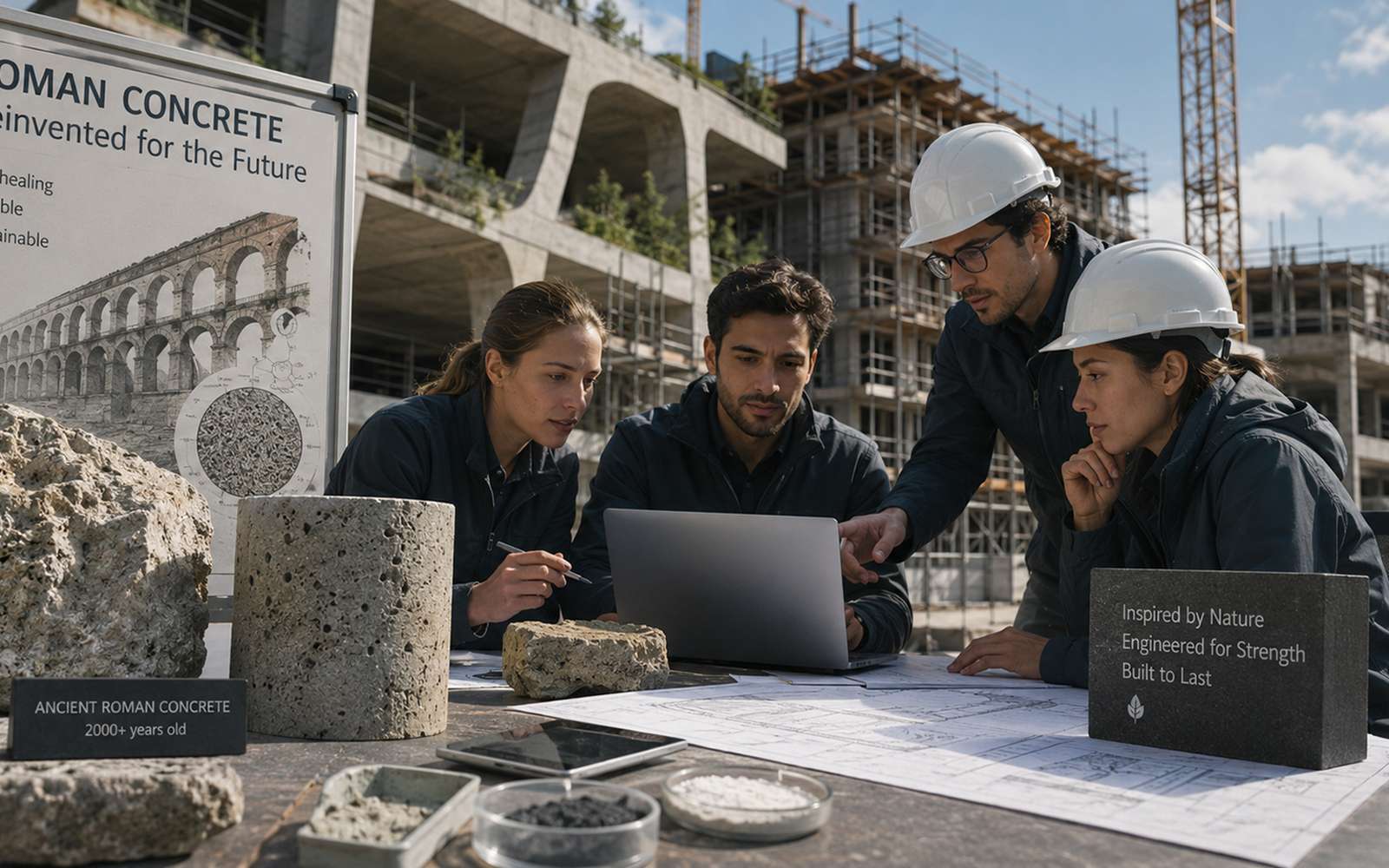Les Romains savaient fabriquer un béton qui se répare : leur recette revient pour faire durer nos constructions !