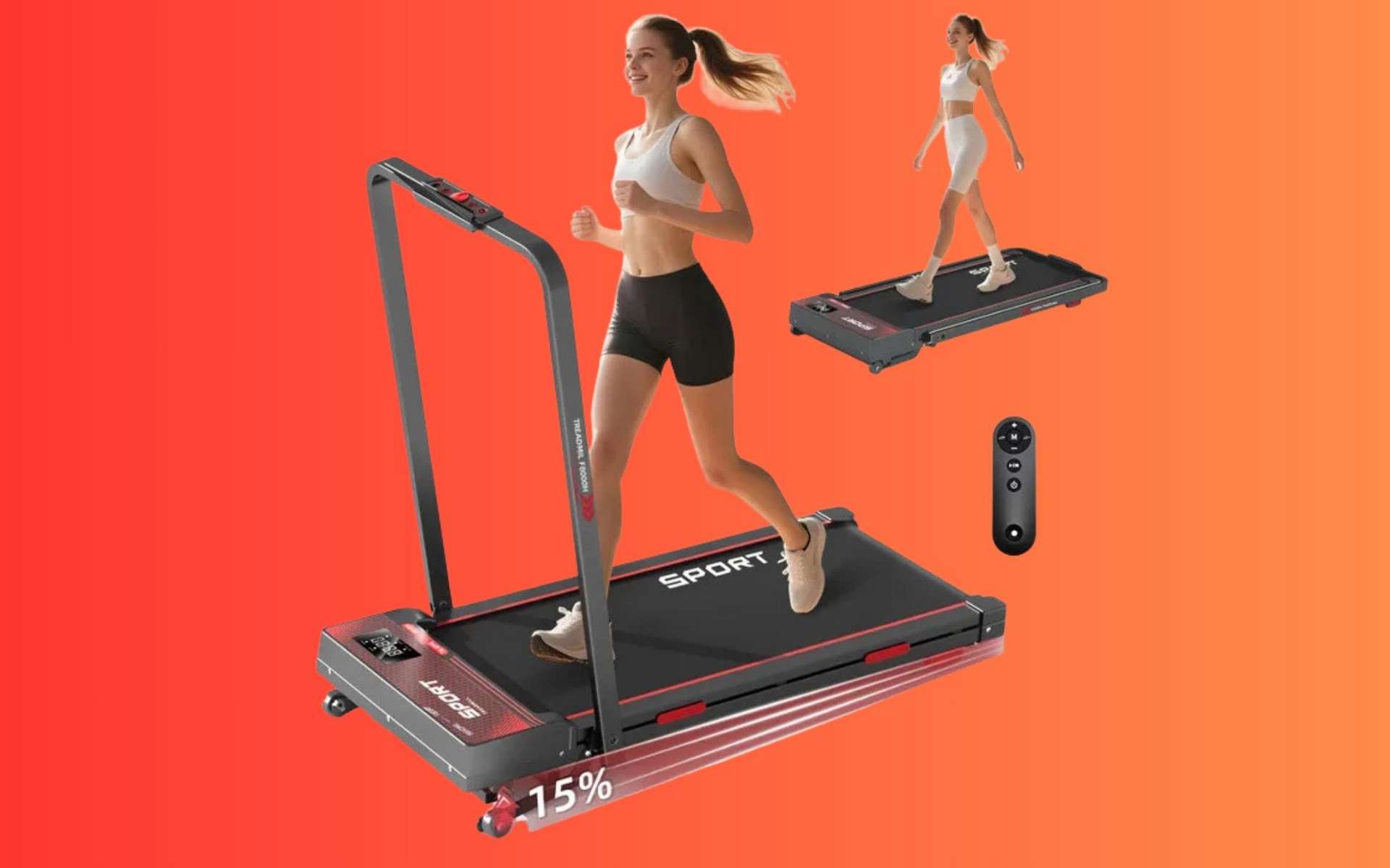 Ce tapis de course pliable et idéal pour s’entraîner chez soi voit son prix chuter de 100 €