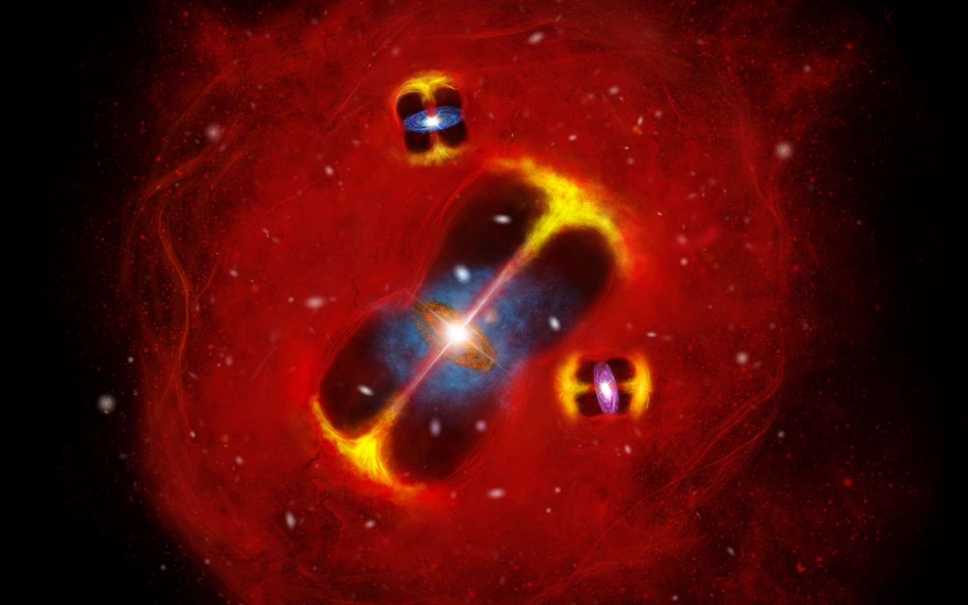 Les astronomes ont eu du mal à y croire : cet amas de galaxie extrême fait vaciller leur compréhension de l’Univers jeune