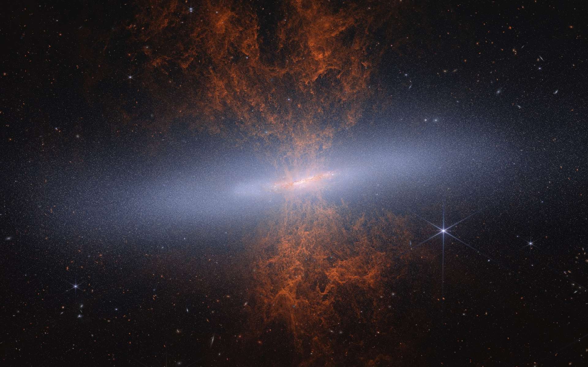 Ce que le télescope James-Webb révèle du chaos cosmique dans la célèbre galaxie du cigare