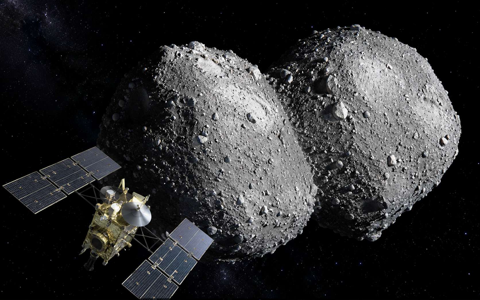 Un astéroïde que l'on surveille de près cache une surprise : une sonde qui vient de le survoler révèle des images inédites