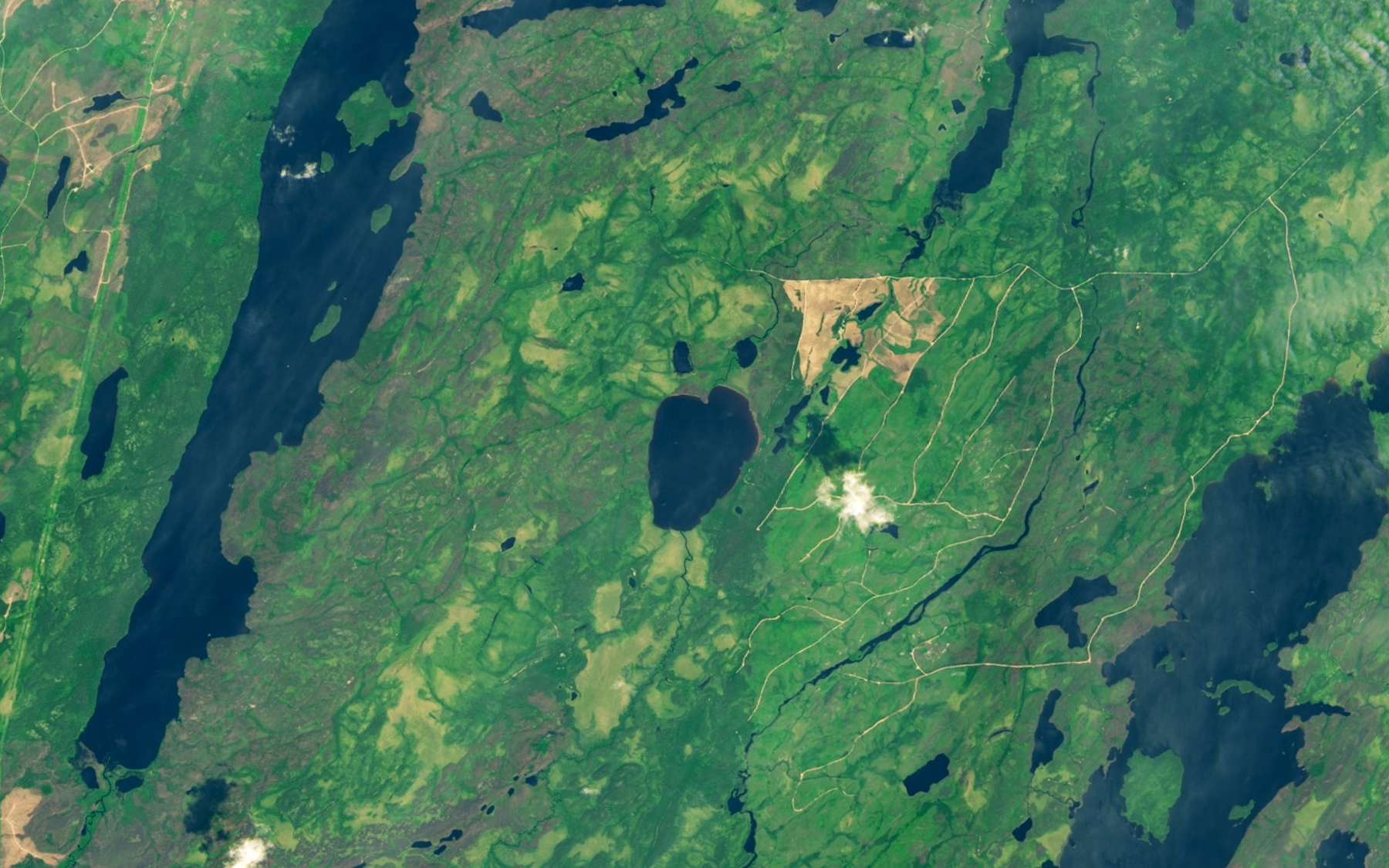 La photo de la semaine : ce lac qui avait un visage vu du ciel a disparu brutalement, « nous n'avons jamais rien vu de pareil »