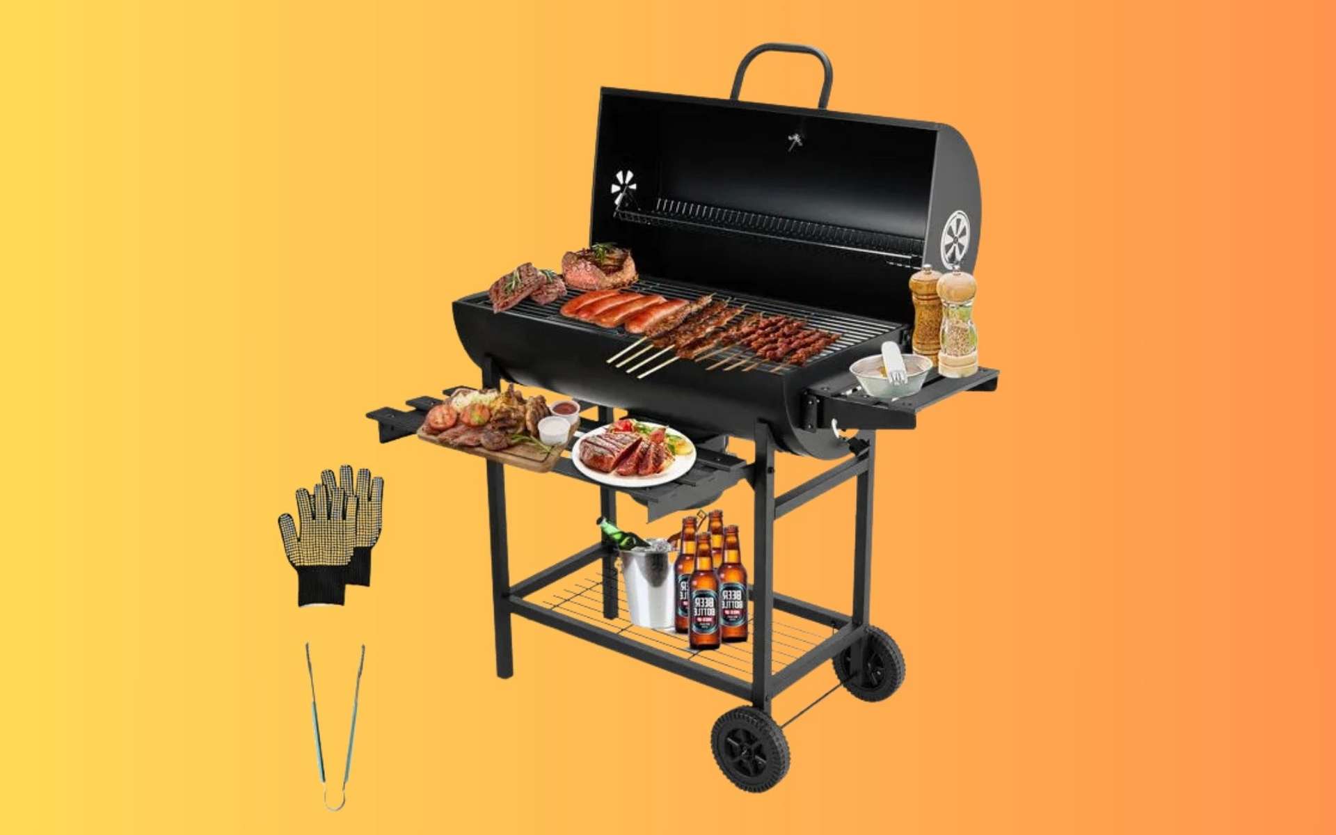 Les grillades continuent : ce barbecue à charbon XXL est affiché au meilleur prix