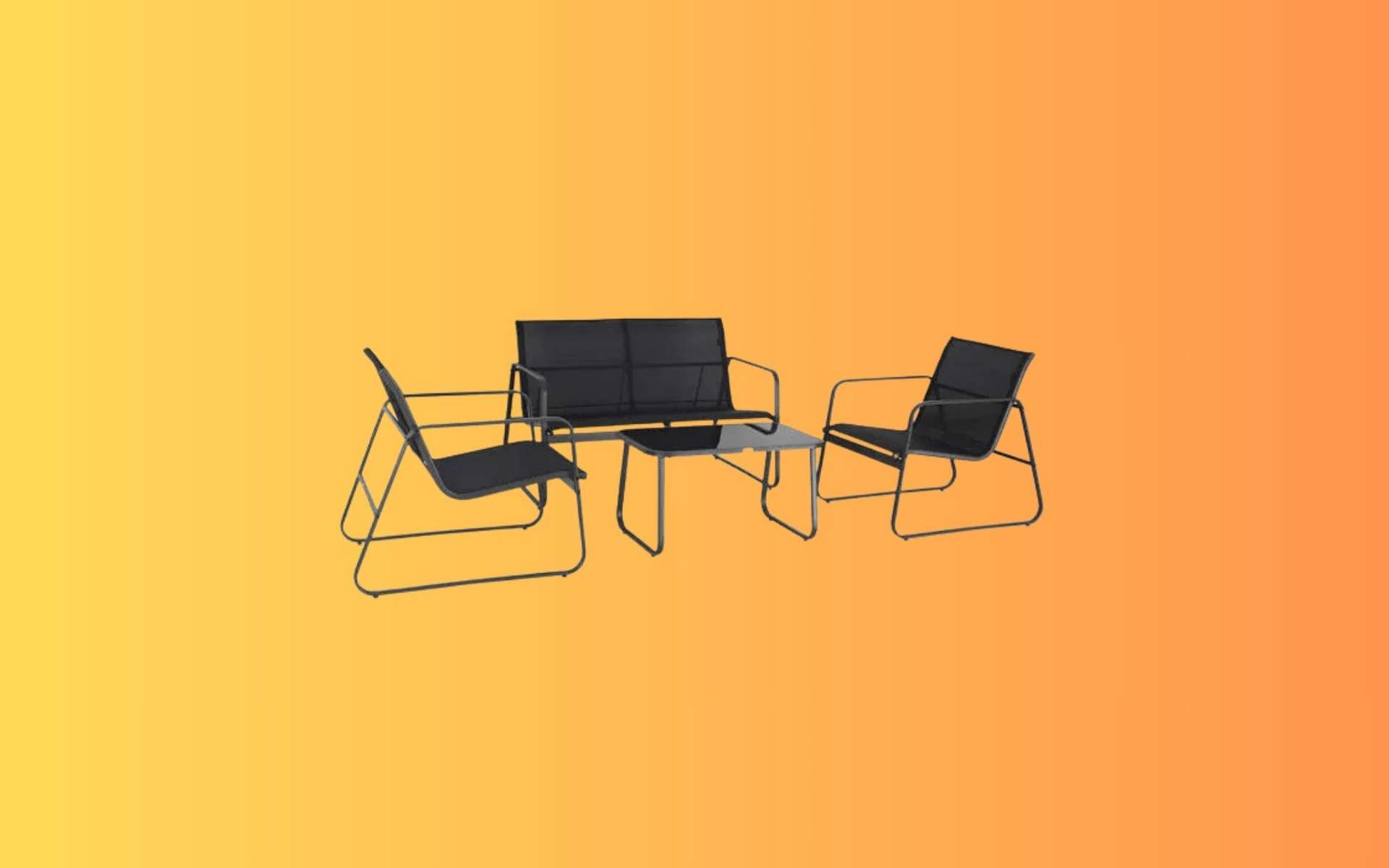 Petite terrasse, grand confort : ce salon de jardin 4 personnes est en promo chez Cdiscount