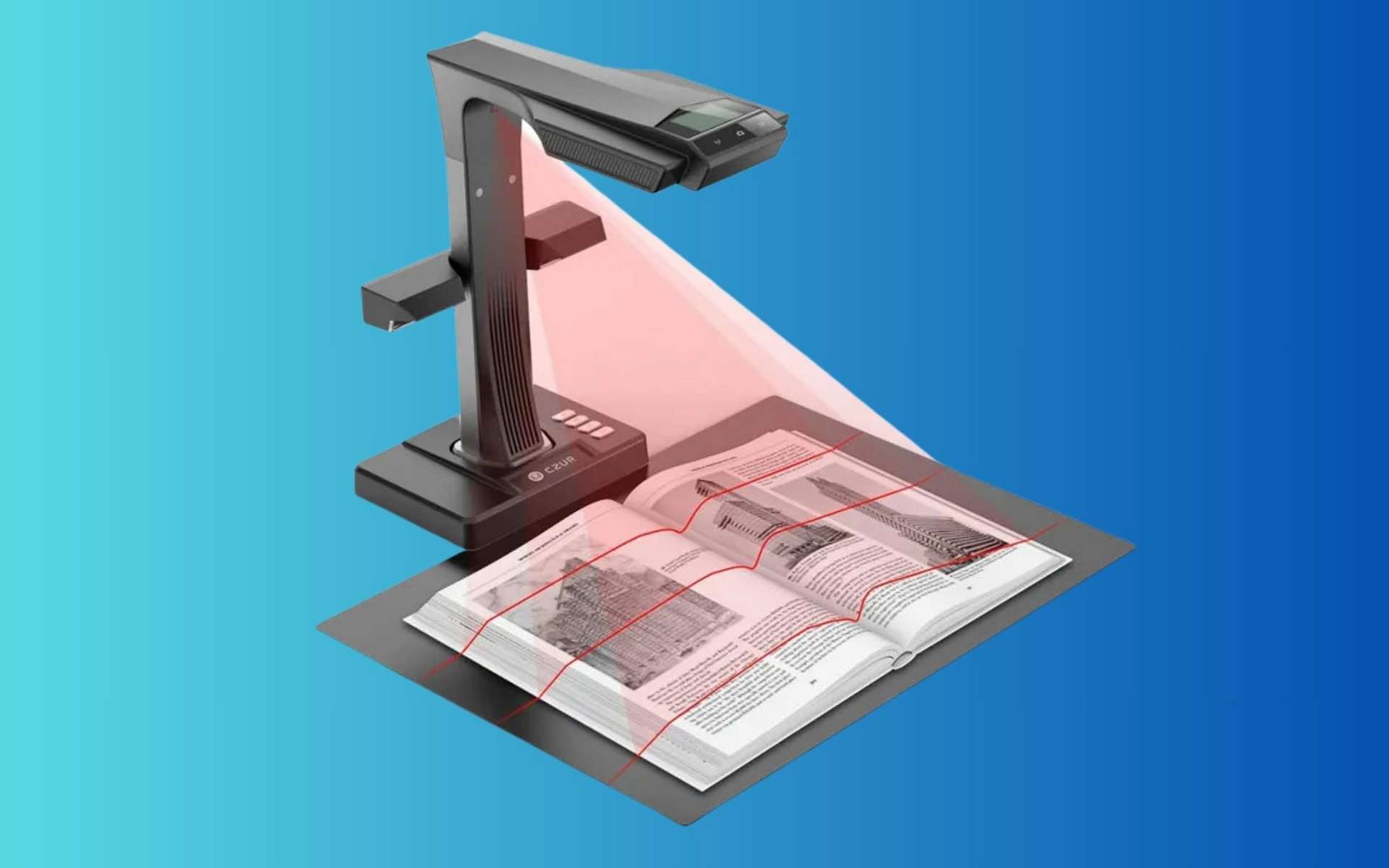 Ce scanner capable de numériser vos livres en 1,5 seconde chute de 130 ¬ pour la rentrée