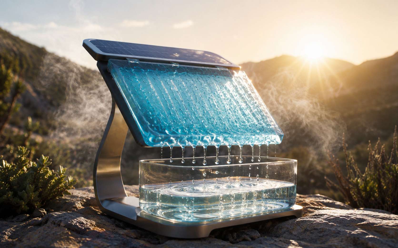 Un gel qui fabrique de l'eau avec le soleil : ce que cette avancée pourrait vraiment changer