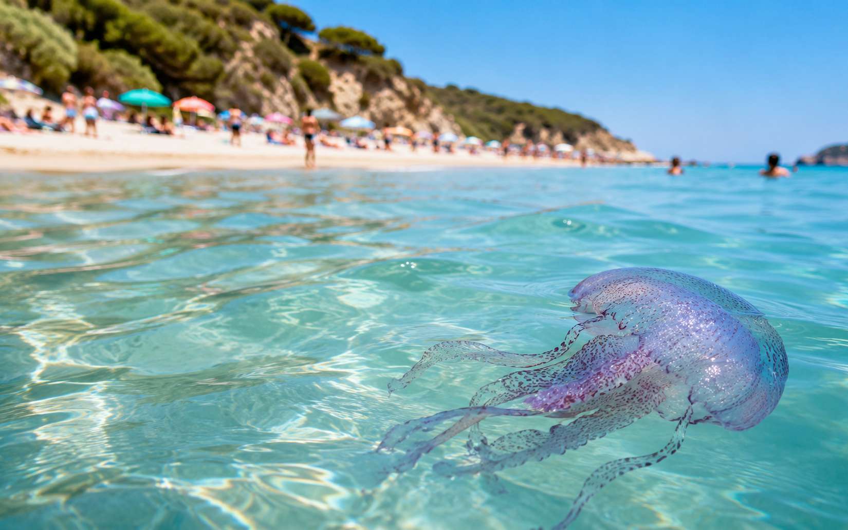 Avant d'entrer dans l'eau, regardez cette carte : les méduses peuvent arriver sur une plage en quelques heures