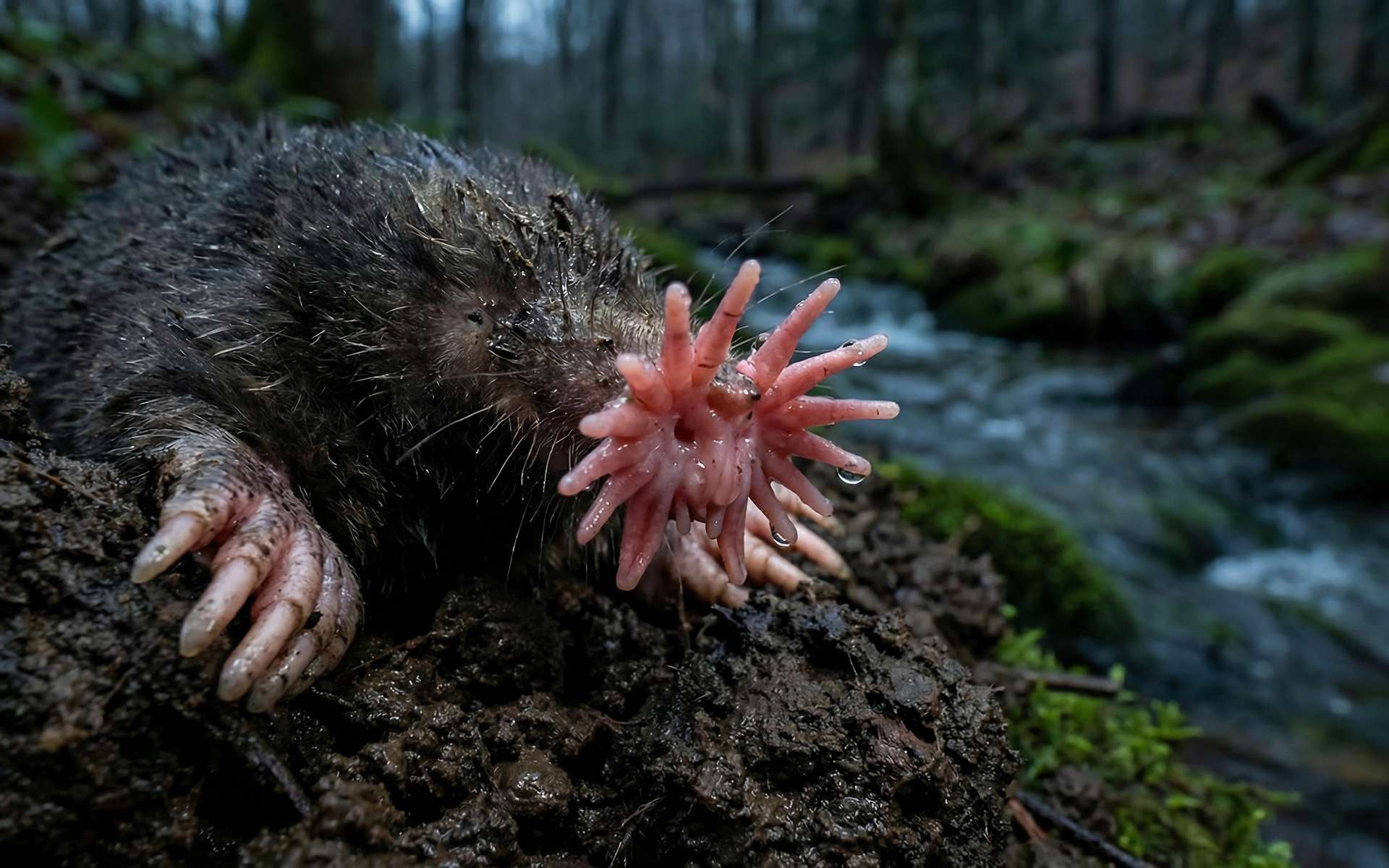 Le condylure étoilé peut sentir sous l'eau !