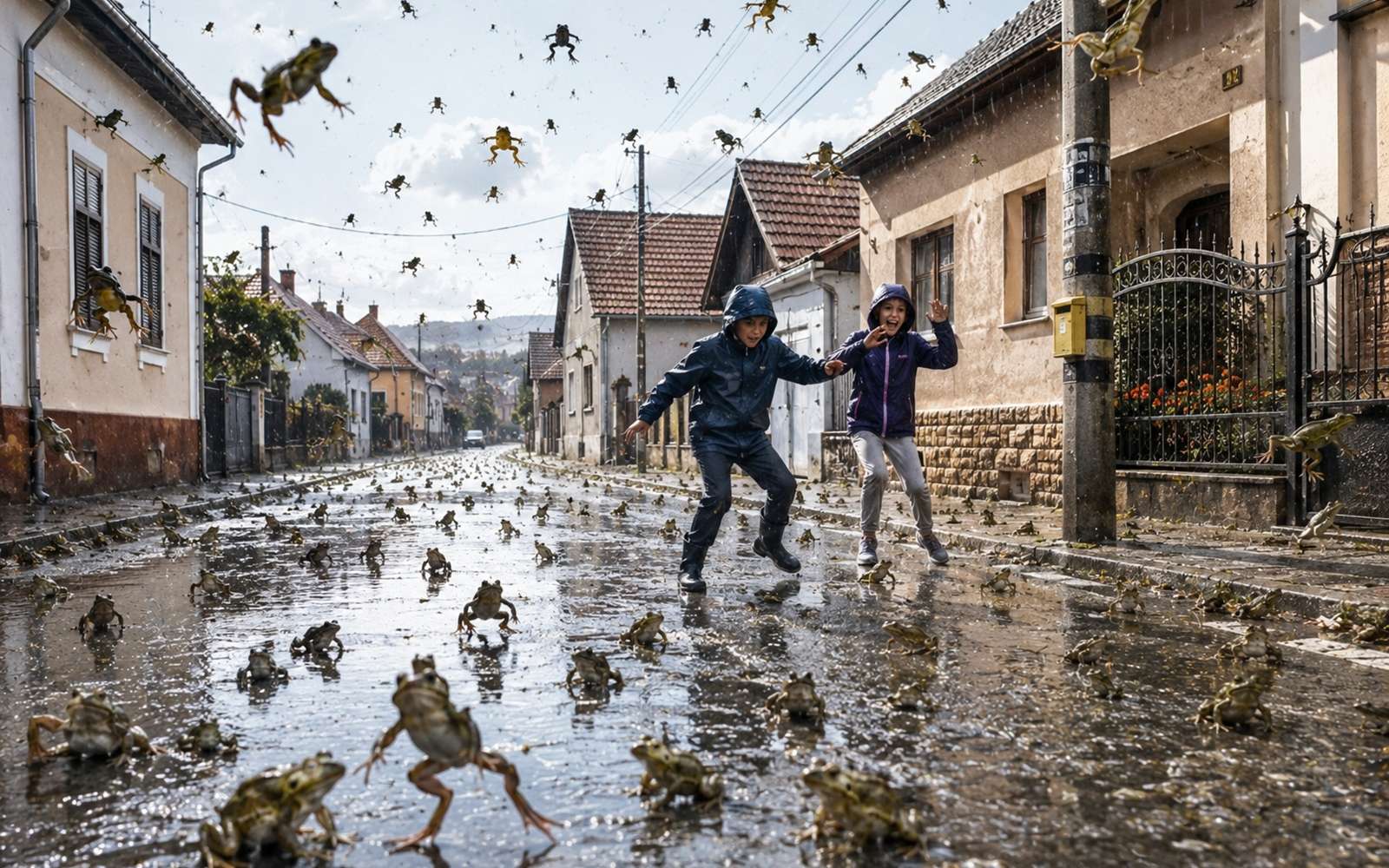 Le jour où des grenouilles inconnues des habitants sont tombées du ciel