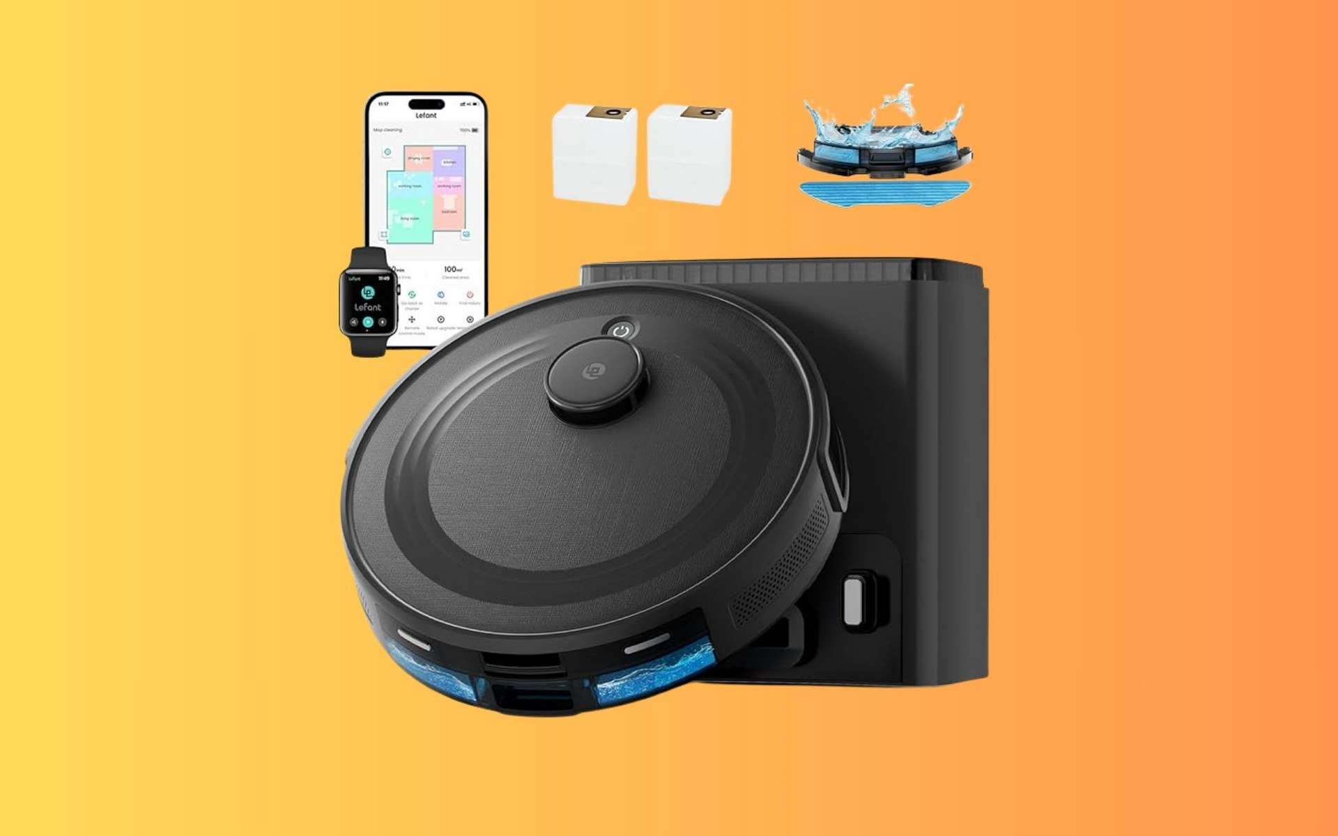 Lefant M2 Plus : -67 % sur le robot aspirateur laveur du moment chez Amazon