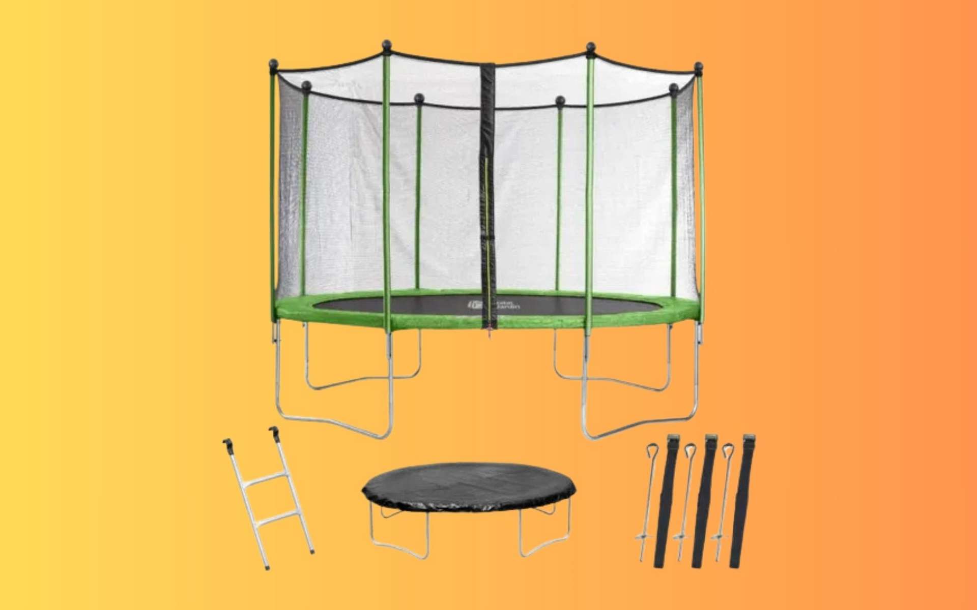 Dernière démarque : le grand trampoline Yoopi de 4,25 m s'effondre à 329 ¬ chez Rakuten !