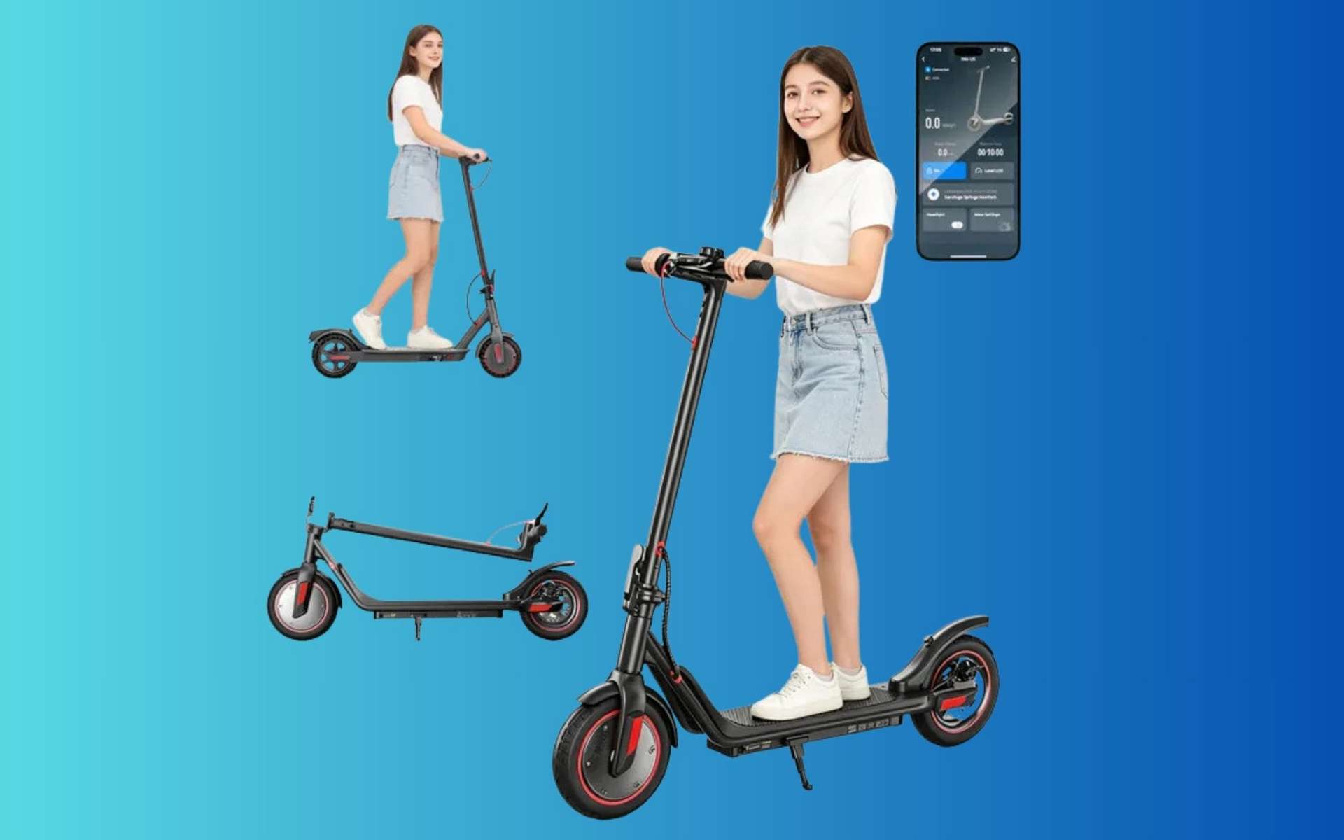 Les soldes n'épargnent pas le prix de cette trottinette électrique, bien au contraire