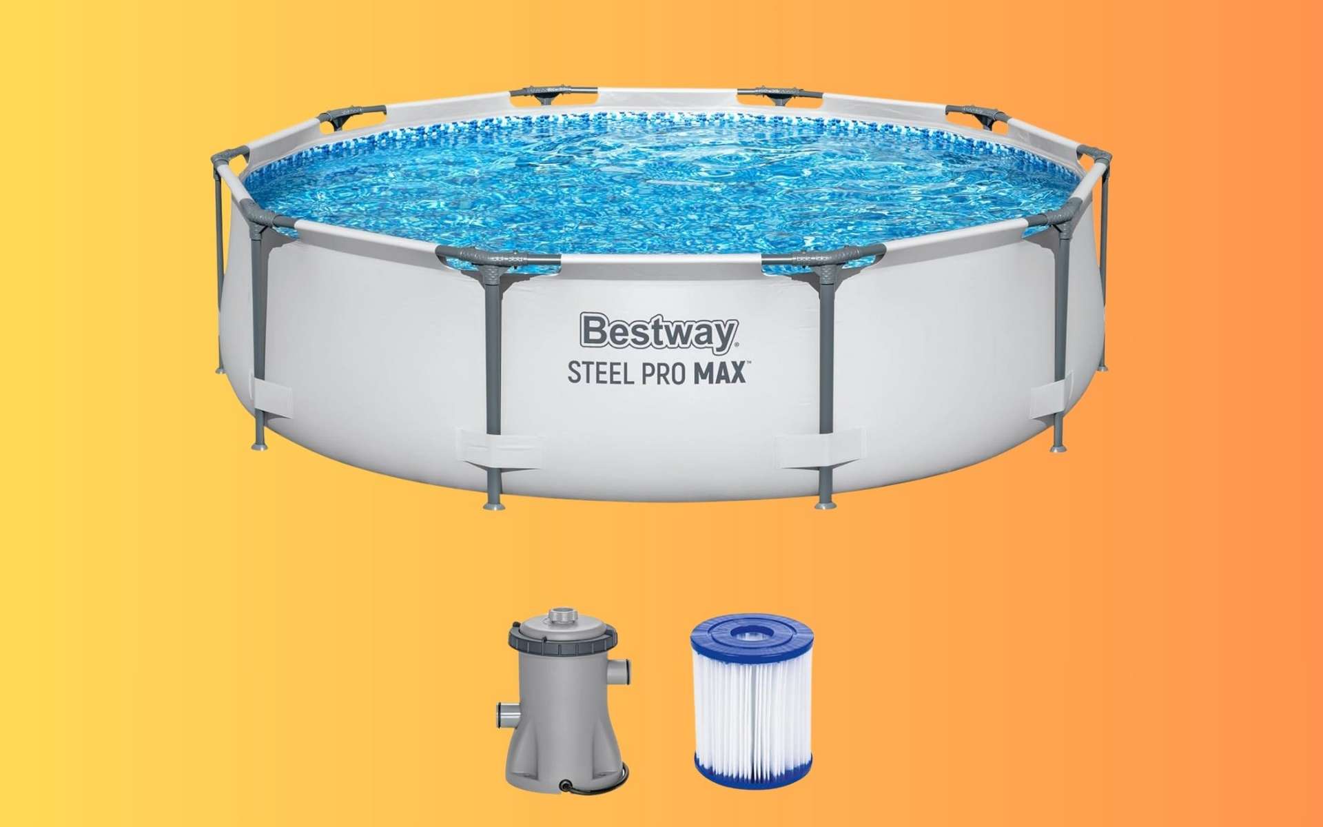Alerte sélection été : la piscine tubulaire Bestway Steel Pro Max est en grosse promo sur Amazon !
