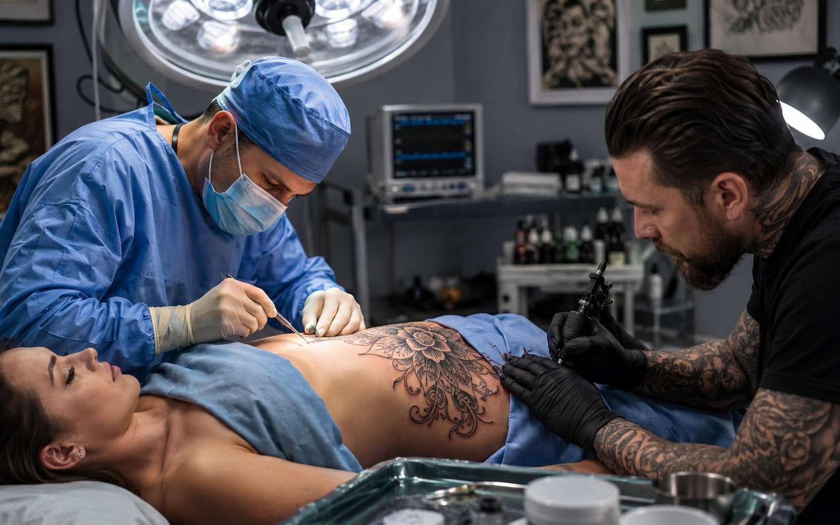 Le scalpel et l'aiguille : quand le chirurgien appelle le tatoueur à la rescousse