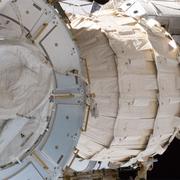 Le module gonflable Beam de Bigelow Aerospace vu depuis l&#39;extérieure de la Station spatiale. © Nasa