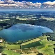 Le lac de Laach, un maar issu d’une ancienne éruption volcanique. © Stefan Kleinheyer, Flickr