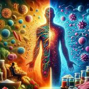 AUne étude suggère&amp;nbsp;de possibles liens entre les apports alimentaires en additifs émulsifiants et la survenue des cancers. © XD, Futura avec DALL-E