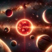 Illustration du système Trappist-1. © XD pour Futura avec DALL-E