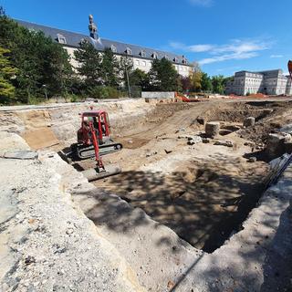 Le chantier archéologique de la Porte-Madeleine, à Orléans, a démarré il y a presque trois ans, ouvrant une porte sur le passé antique du secteur sous domination romaine. © Pôle d’archéologie d’Orléans&nbsp;