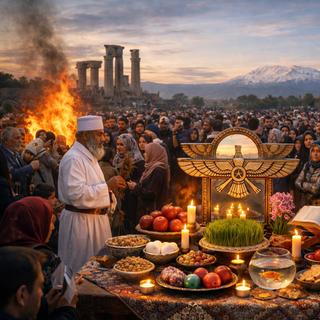 O festival de Nowrouz é celebrado há três milênios. © AP com AI ChatGPT